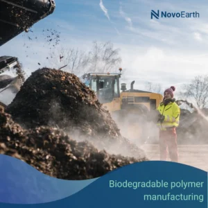 Industrial composting and sustainable biodegradable polymer manufacturing