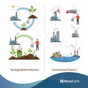Lifecycle comparison of biodegradable polymers and conventional plastics