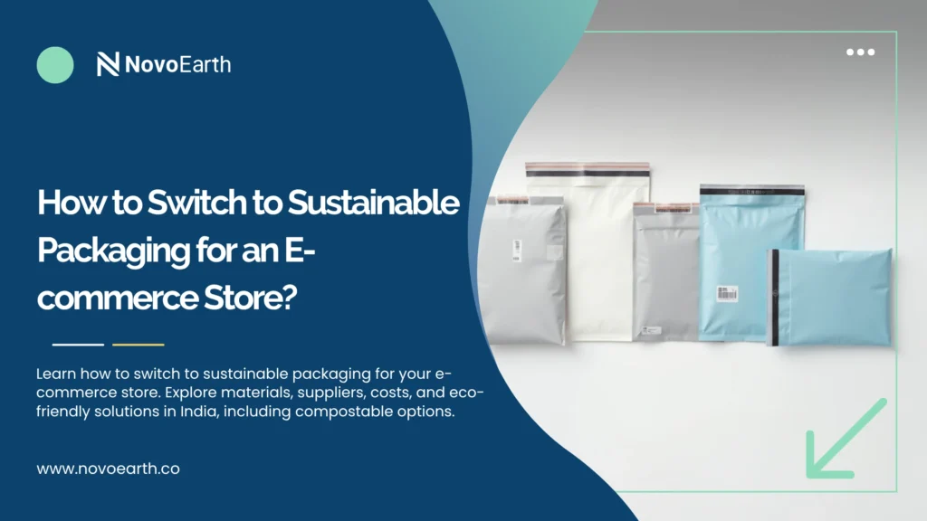 Sustainable e-commerce packaging using compostable mailer bags and eco-friendly materials