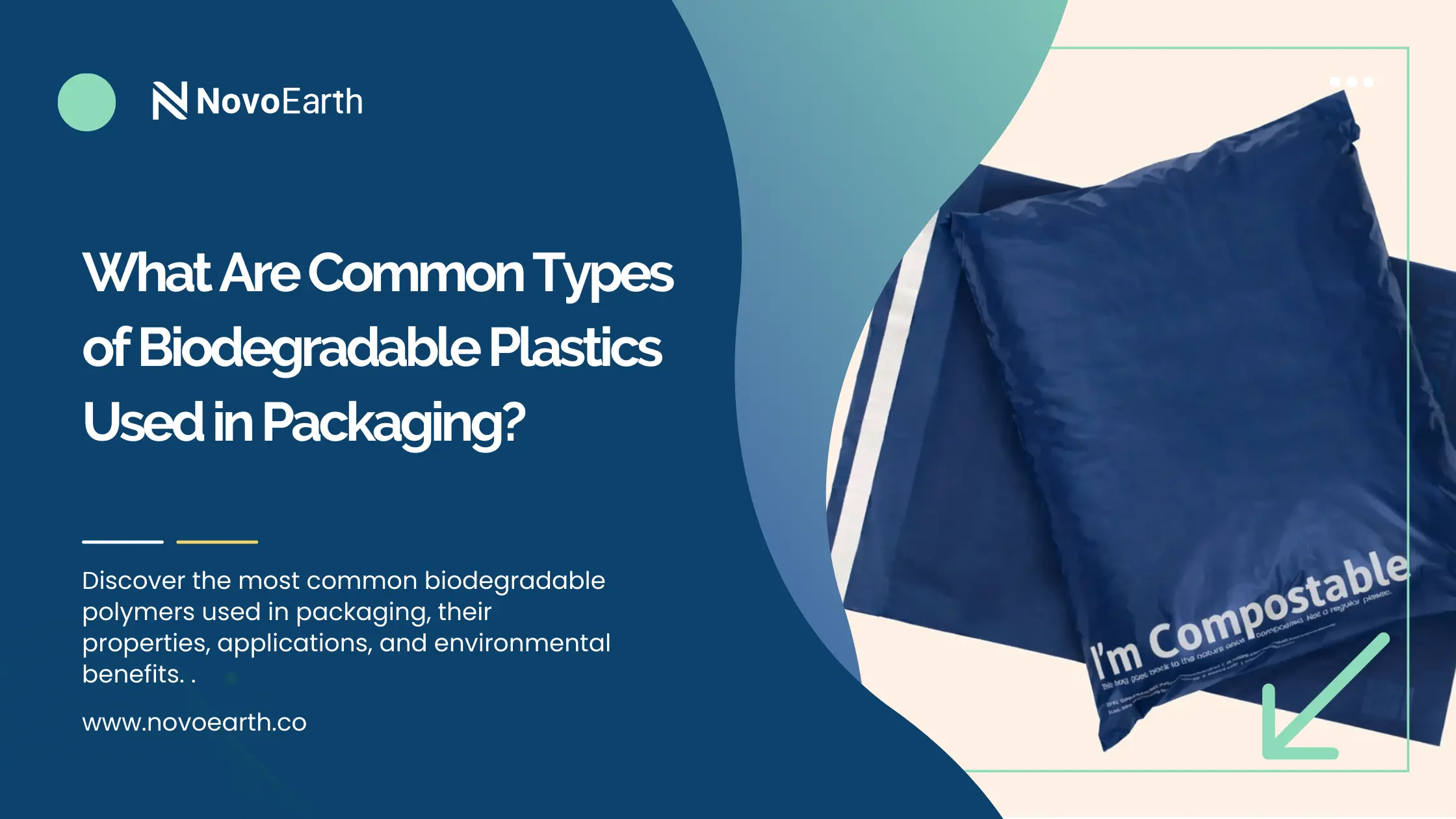 Biodegradable polymers used in sustainable packaging applications